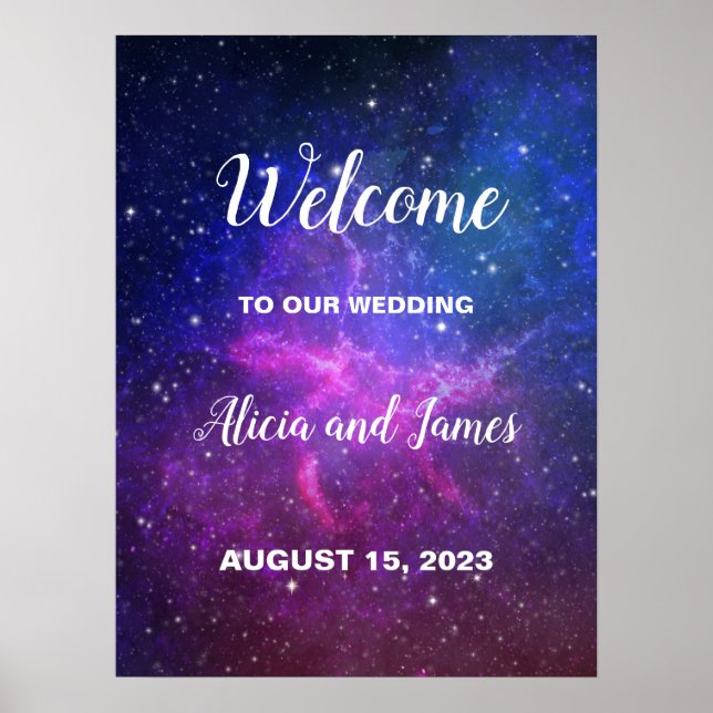 Galaxy Stars Poster de Boas-vindas (Frente)