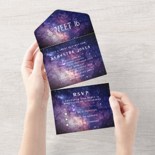 Galaxy Sweet 16 Estrelas Bonito Starry Night Sky