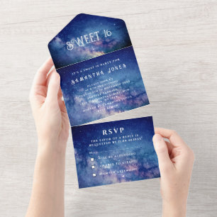 Galaxy Sweet 16 Estrelas Bonito Starry Night Sky