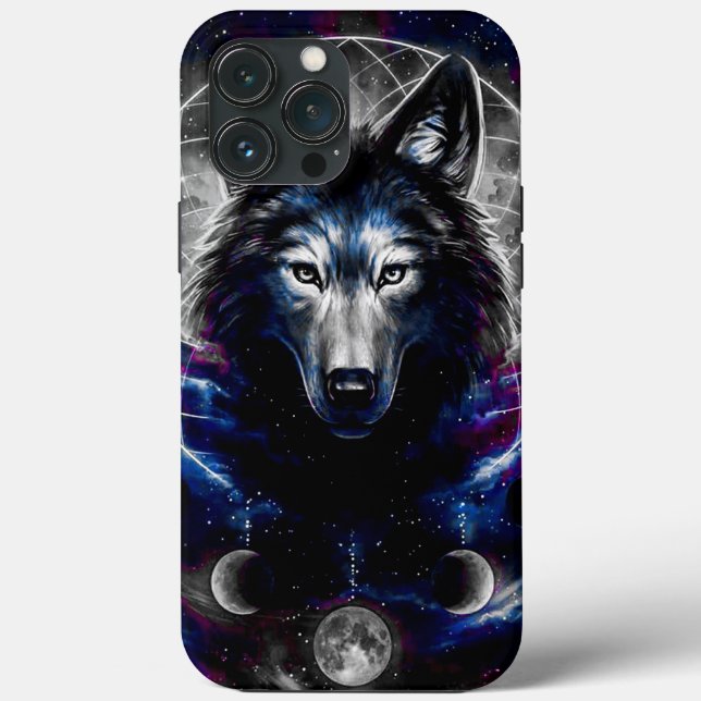 Galaxy Wolf Case-Mate capas de iphone (Verso)