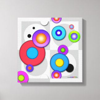 Galeria Quebrar CANVAS IMPRESSÃO de CÍRCULOS de Po