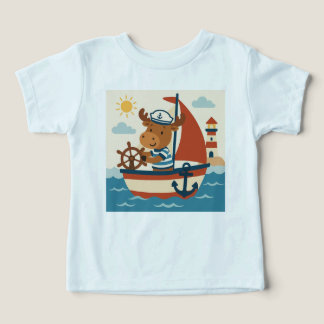 Galhadas & Âncoras – Camiseta Náutica de Alce para