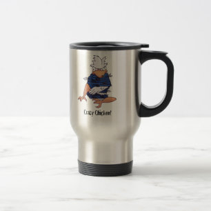 Galinha louca! Caneca de viagem