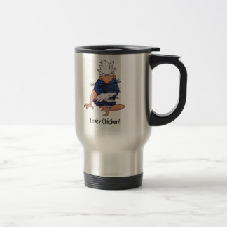 Galinha louca! Caneca de viagem