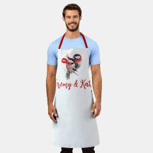 Galinhas de Natal Personalizadas Apron