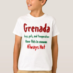 Galinhas quentes de Granada e t-shirts caras