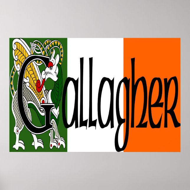 Gallagher Celtic Dragon Impressão (Frente)