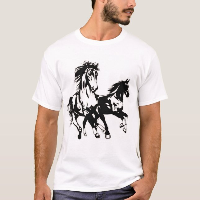 Galloping Grace: Camisa Gráfica Maiestosa do Caval (Frente)