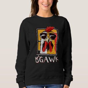 Galo de Camisas de Galinha Louco W Óculos de sol B