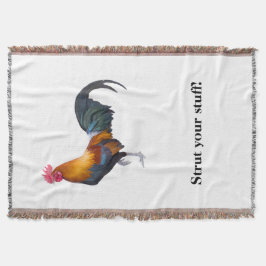 Galo lança cobertor dizendo "Enfie suas coisas"