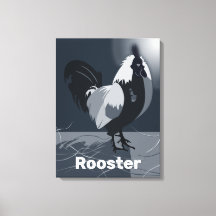 Galo Orgulhoso Decoração de Parede de Cozinha Azul
