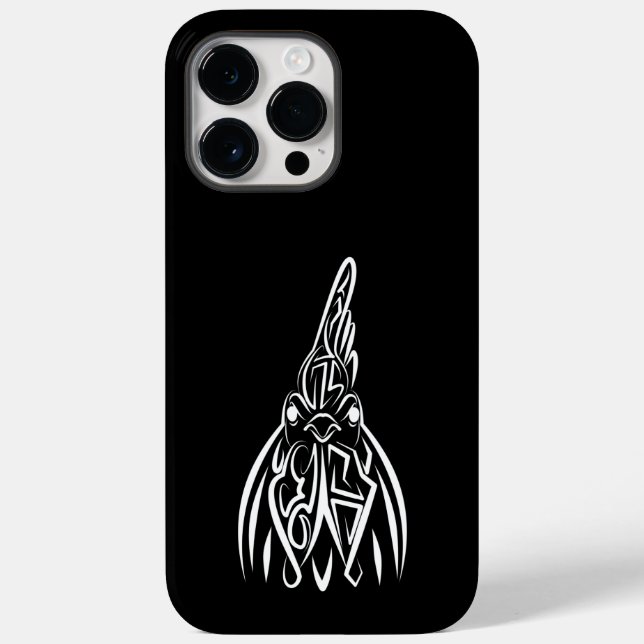 Galo Tribal Preto e Branco (Verso)