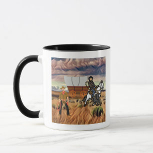 Galos clássicos, caneca de café ocidental