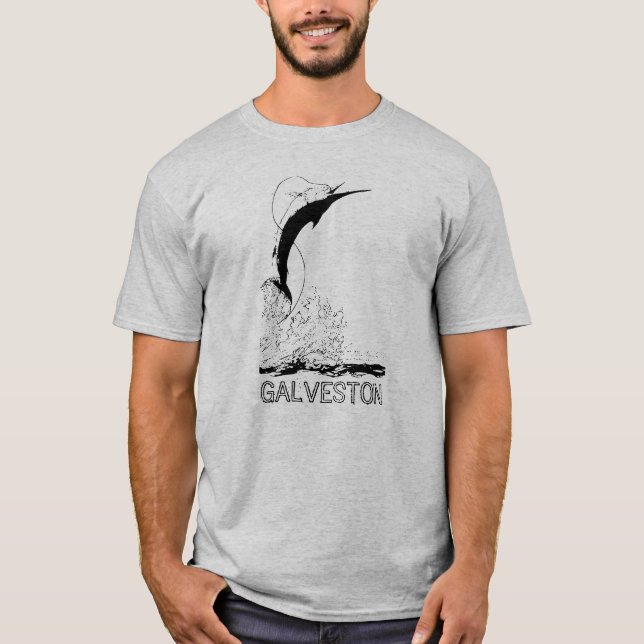 Galveston, T-Shirt de Pesca (Frente)
