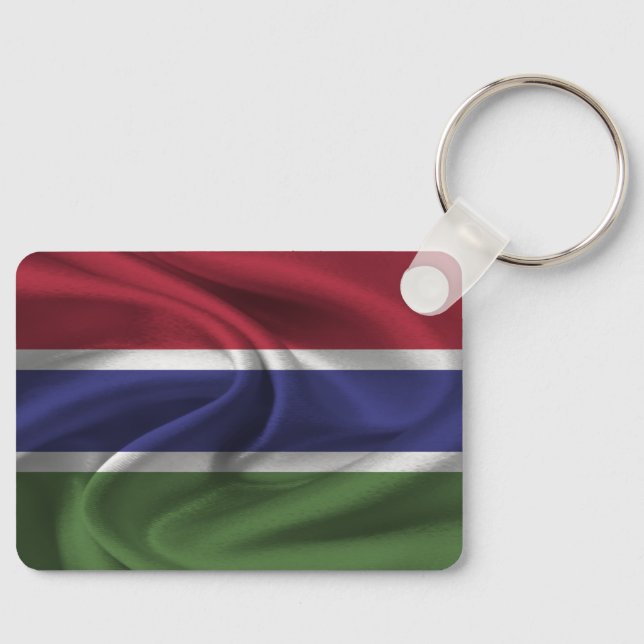 Gâmbia Flag Chaveiro (Frente)