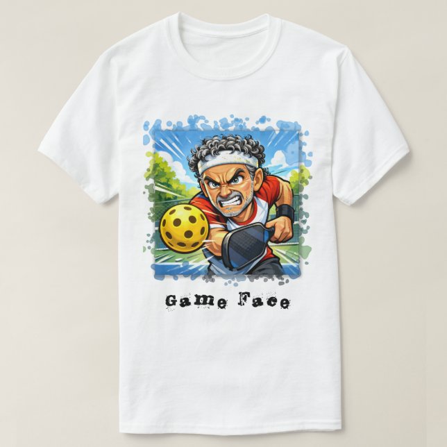 Game Face Pickleball T-shirt (Frente do Design)