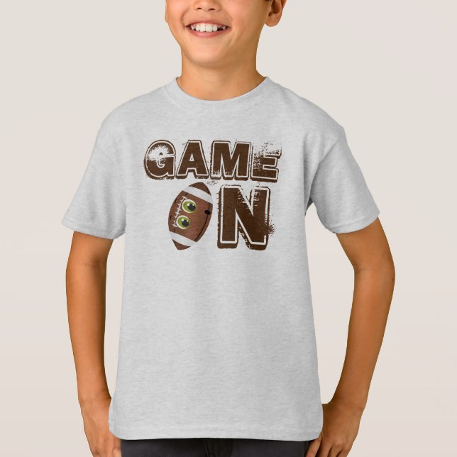 Game On - Camisa Básica Para Crianças (Frente)