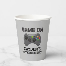 Game On Video Game Controller Paper Cups