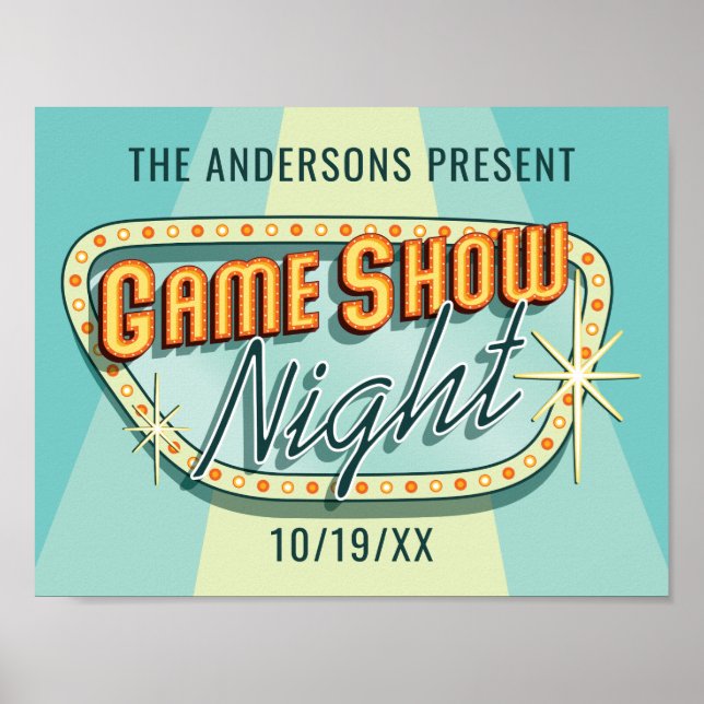 Game Show Night Poster (Frente)