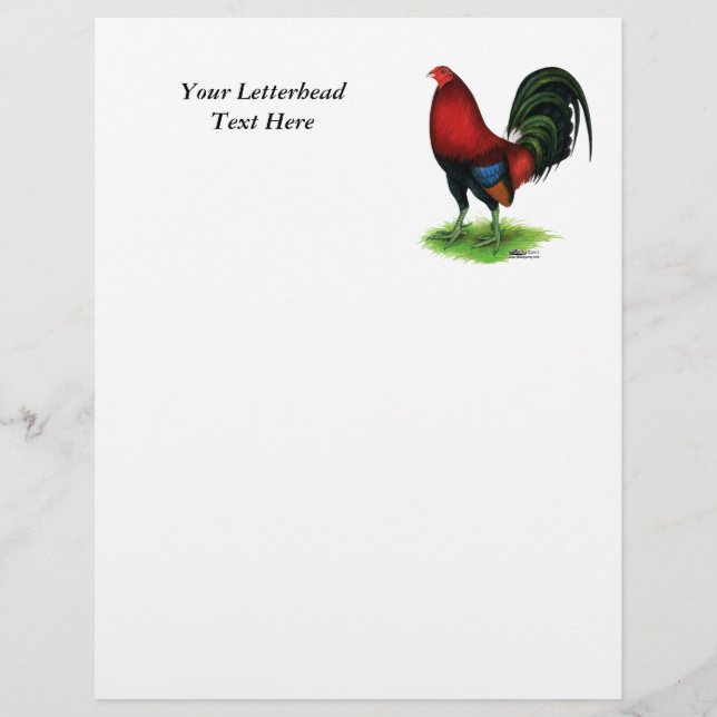 Gamecock: Vermelho escuro (Frente)