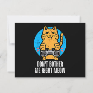 Gamer Cat Não Me Incomode Mever Homens Engraçados