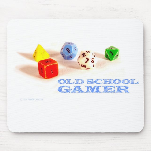 Gamer da velha escola • Mousepad (Frente)