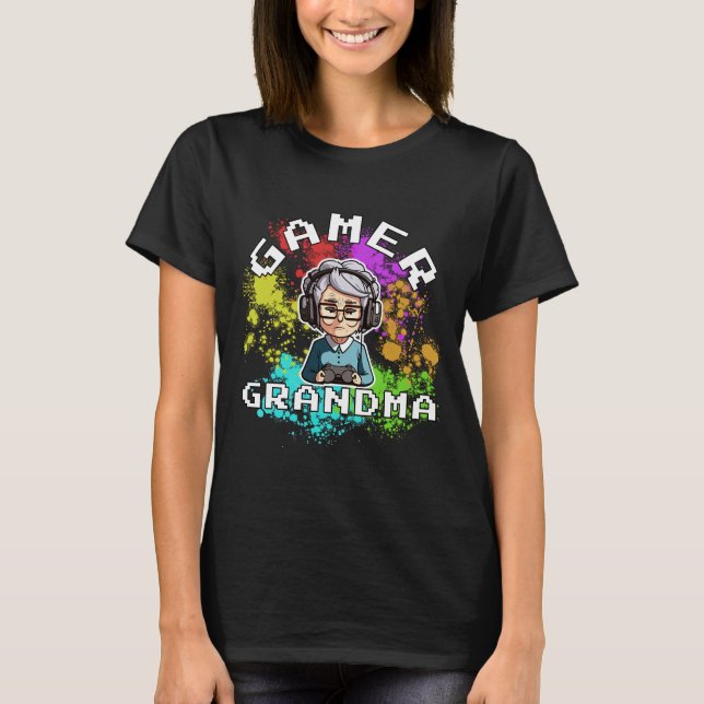 Gamer Grandma T-Shirt (Frente)