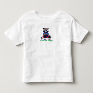 Gamer Raccoon: Alcance com a Camiseta do Bebê Cute