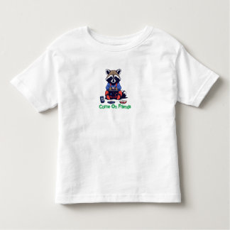 Gamer Raccoon: Alcance com a Camiseta do Bebê Cute