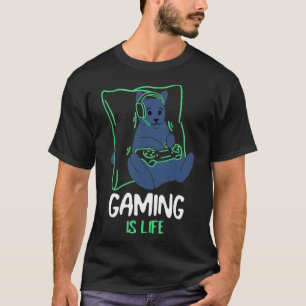 Gaming de Gatos é uma camiseta de Jogos da Vida
