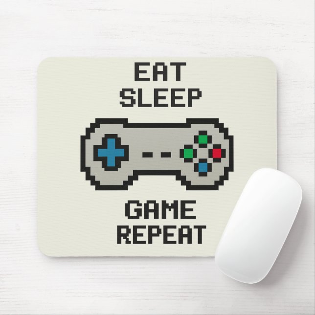Gaming Mousepad – Pixel Art Video Game Cover (Com mouse)