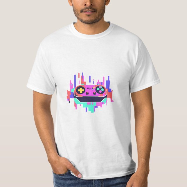 Gaming T-shirt pixel controller  (Frente)