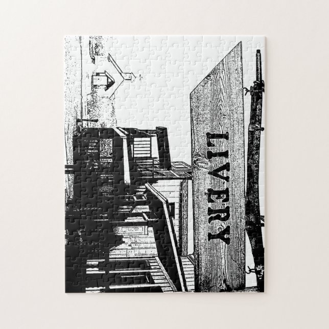 Gammons Gulch Movie Set Livery Quebra-cabeça (Vertical)