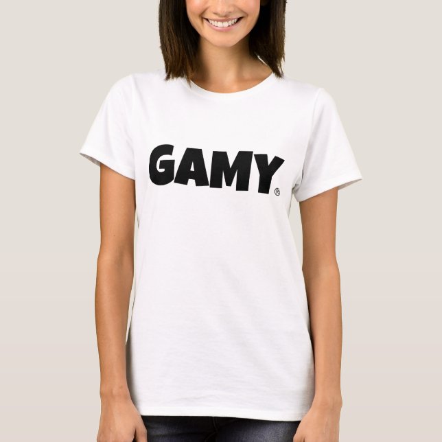GAMY® Black Logo Damen T-Shirt (Frente)