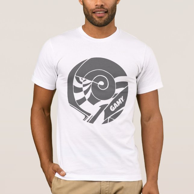 GAMY® Grey Logo Herren T-Shirt (Frente)