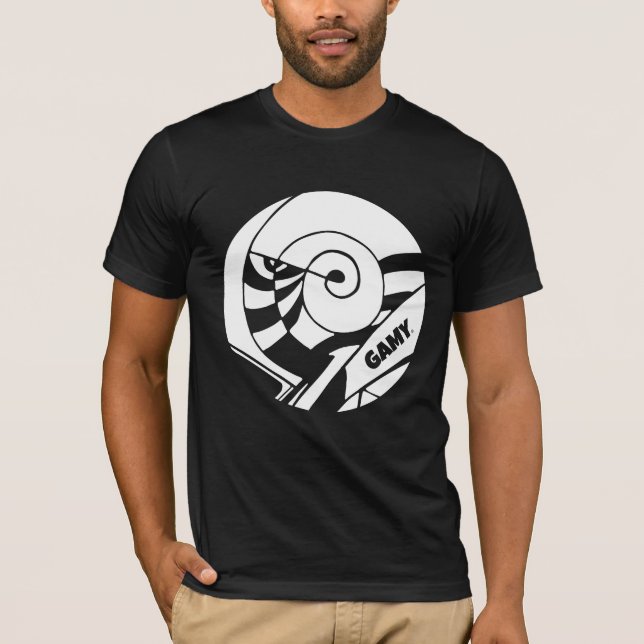 GAMY® White Logo Herren T-Shirt (Frente)