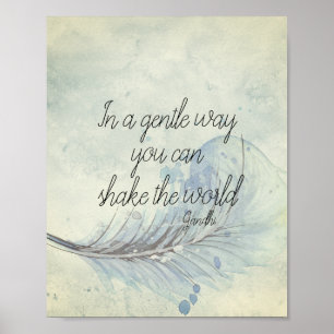Gandhi citou design de pena motivadora poster