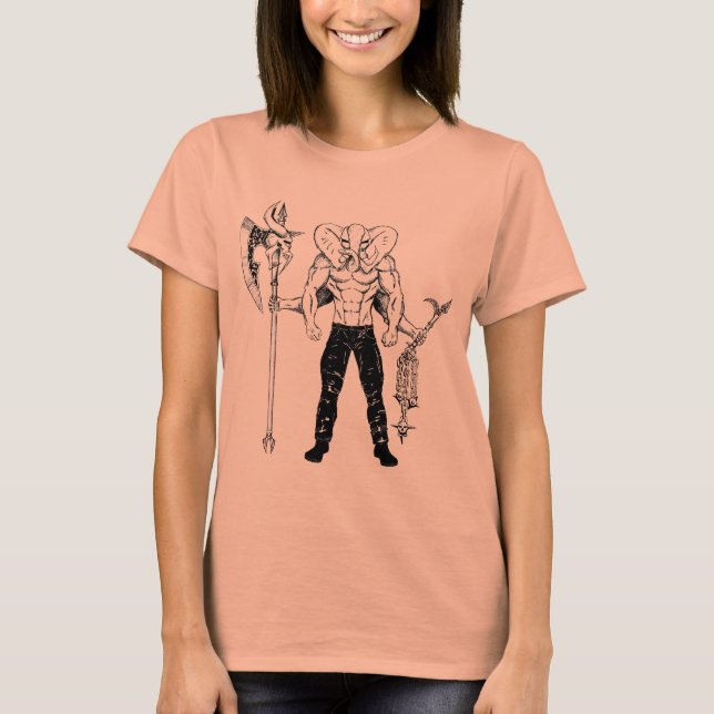 Ganesh Warrior Over-Sized Women's Crop Top (Frente)