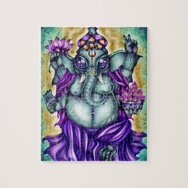 : Ganesha:- quebra-cabeça da fantasia (Vertical)