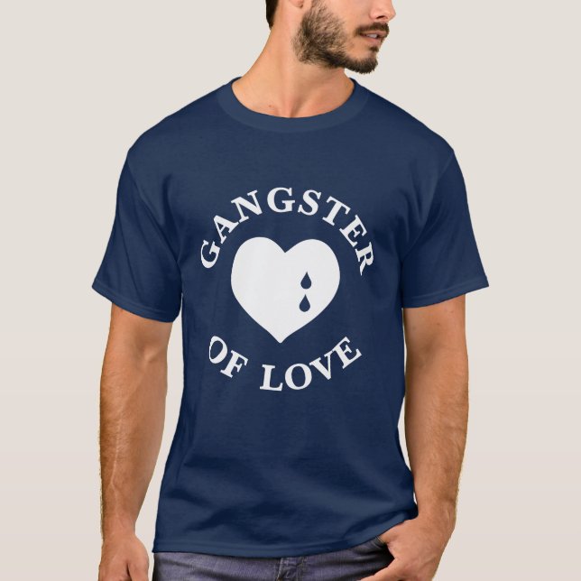 Gângster do t-shirt do gráfico do amor (Frente)