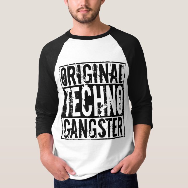 Gângster original de Techno - camisa dos homens (Frente)