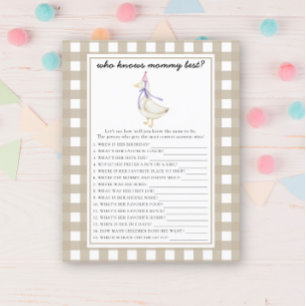 Ganso bonito - Quem conhece melhor a mamãe