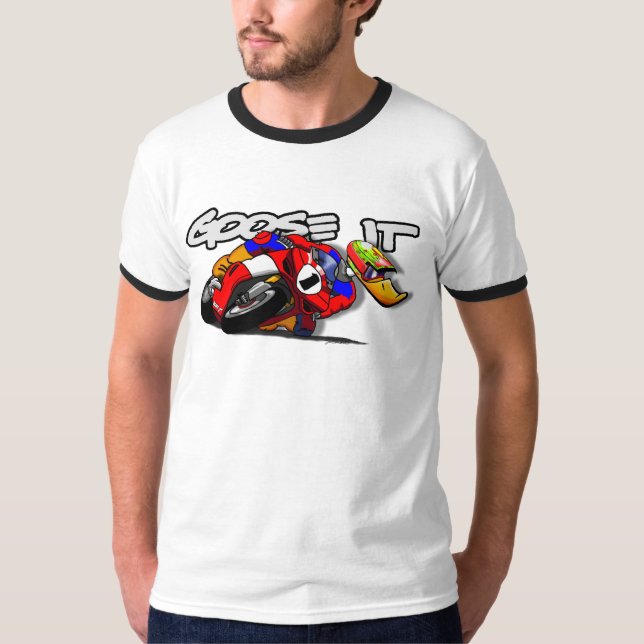 Ganso ele t-shirt da campainha de Roadrace (Frente)