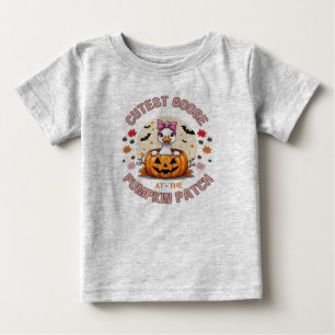 Ganso mais grosso na camisa do abóbora - Adorável