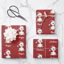 Ganso Pato de Natal Festivo Fofo Personalizado