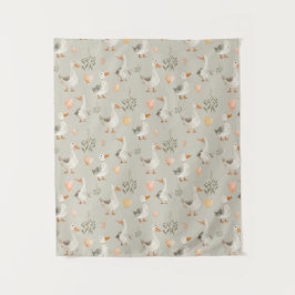 Gansos de Cana-d-água Cuja Tapeçaria / Fundo