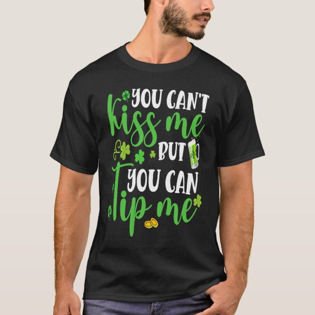Garçom De Garçonete De Camisa De Dia de São Patríc (Frente)