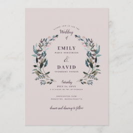 Garden Crest | Convite Mauve Wedding