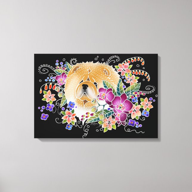 GARDEN DANCE CHOW - Painel de Arte de Canvas Estic (Frente)