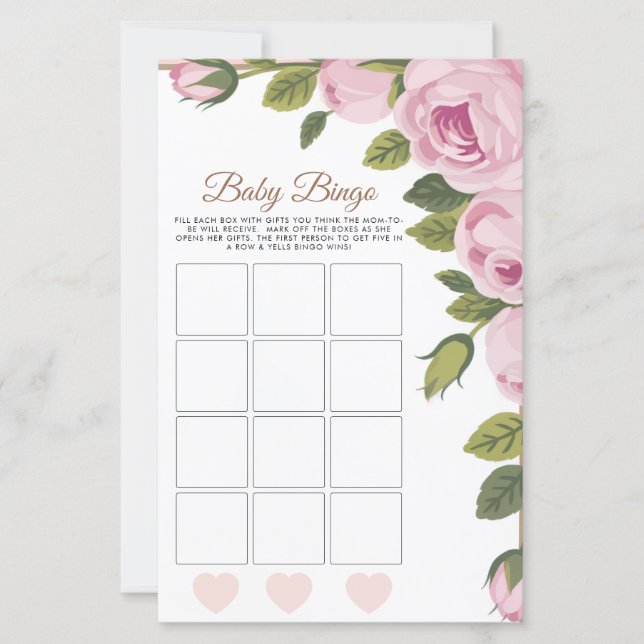 Garden Flowers Baby Bingo Game (Frente)